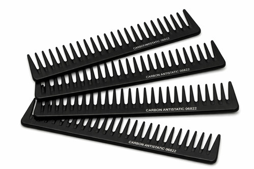 Black detangling rake comb - detangling/rake,