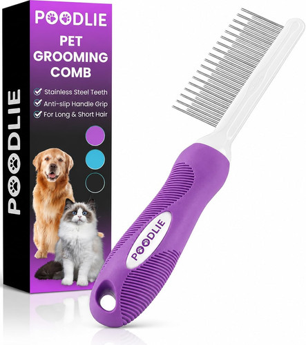 Poodle pet detangling comb - poodle,