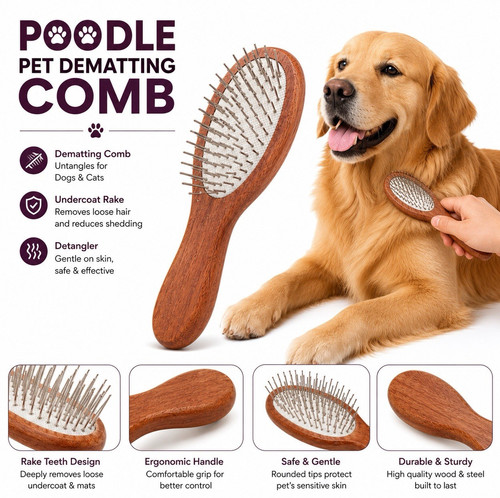 Poodle dematting comb - dematting,